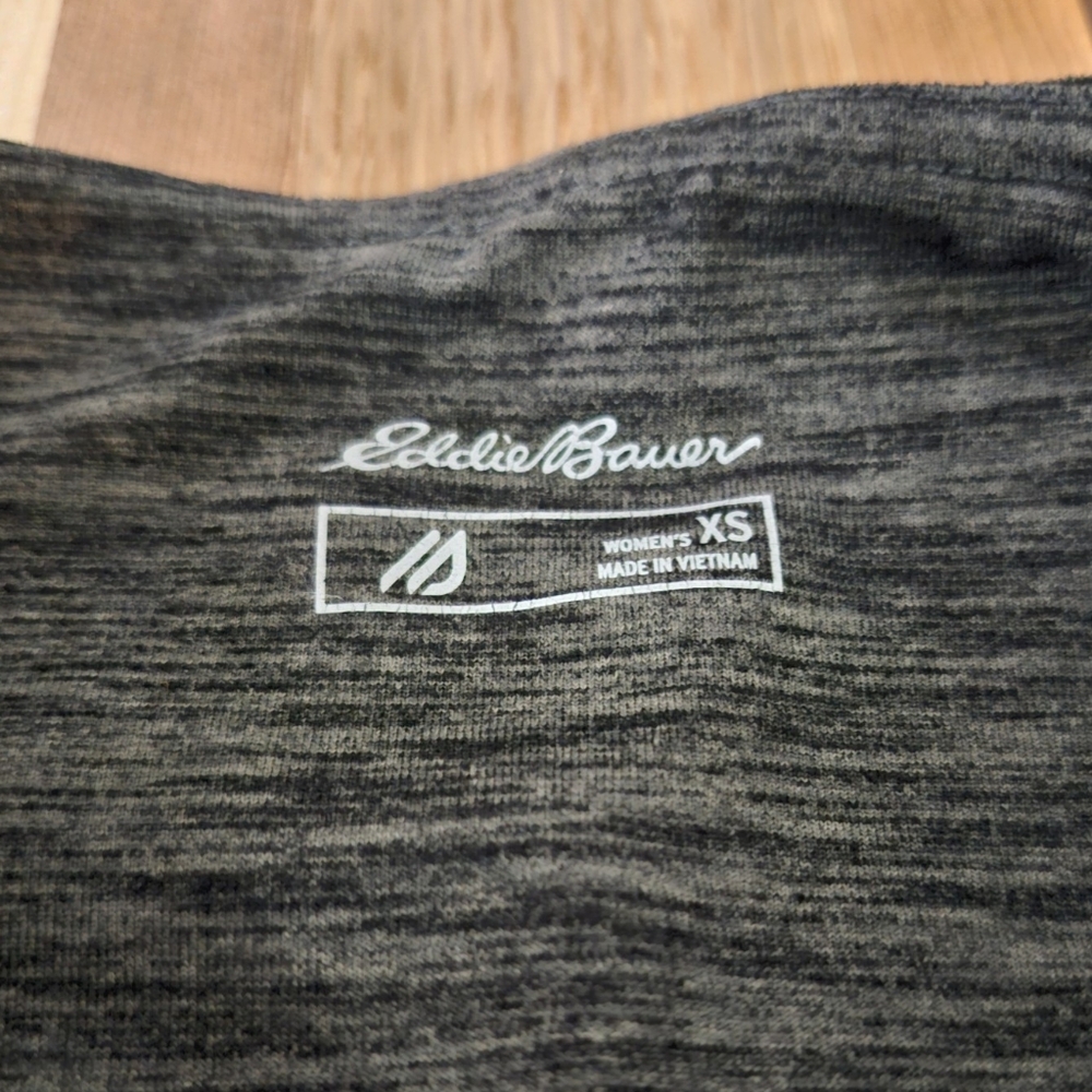 Eddie Bauer XS dark green heather capris  cropped legging/athletic tight - Picture 5 of 11